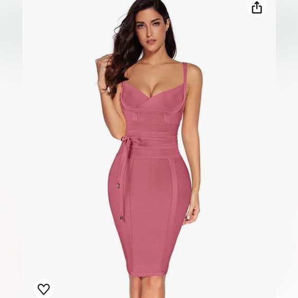 Dresses & Skirts - Womens Rayon Belt Detail Bandage Bodycon Party Dress new